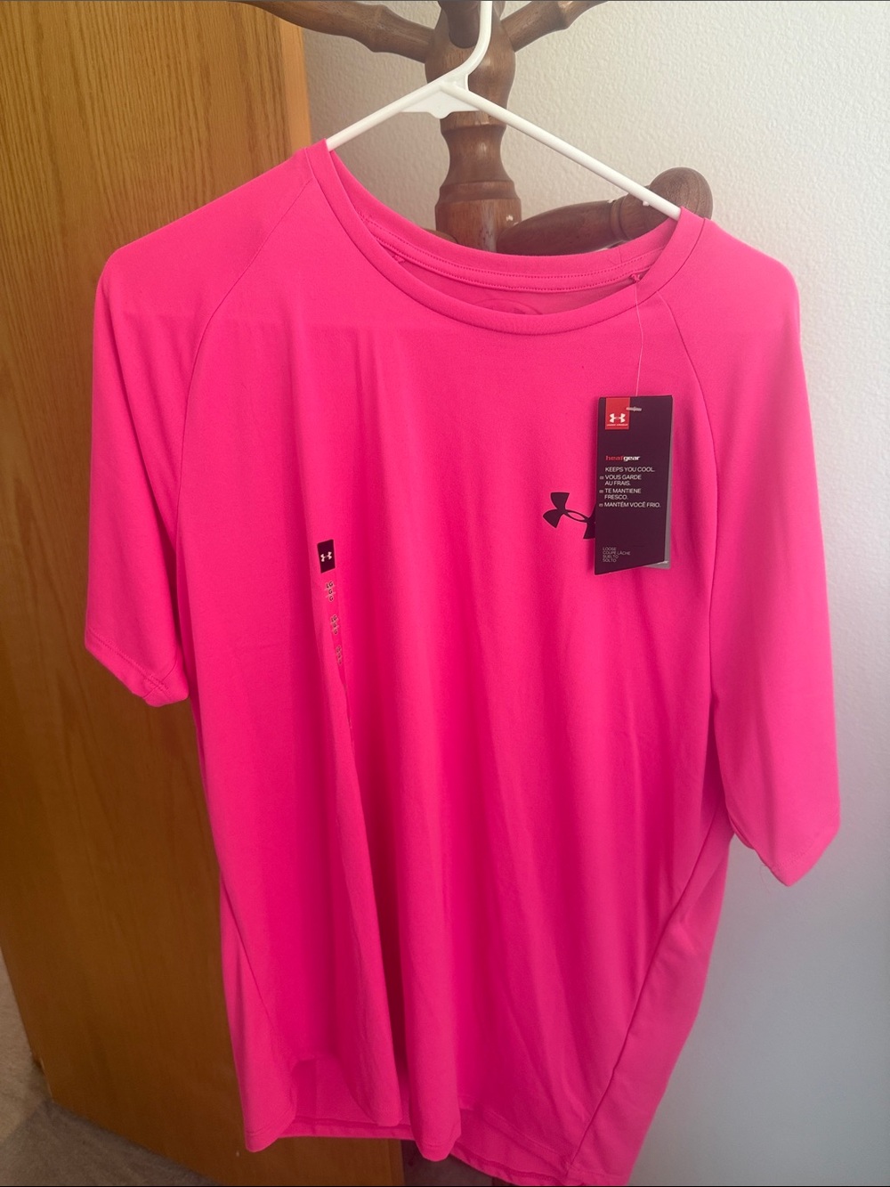 Under Armour Men’s Short Sleeve Performance Tee — Hot Pink